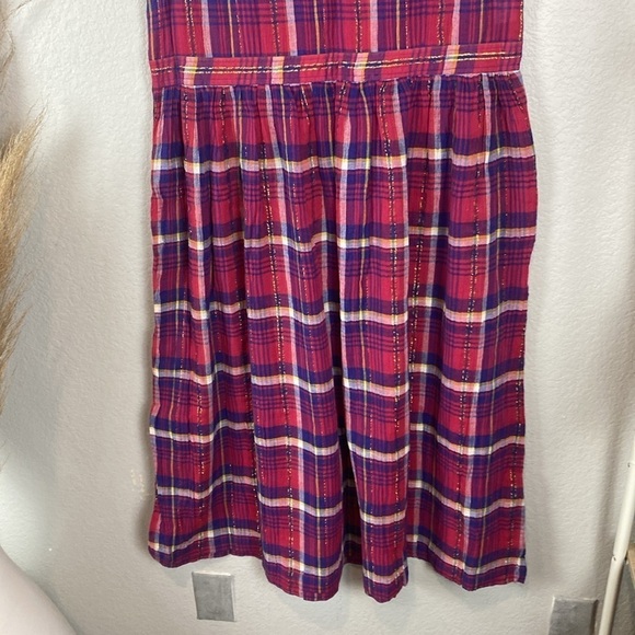 Vintage plaid button side maxi - Picture 7 of 7